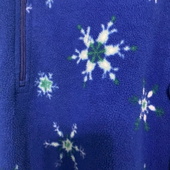Laura Scott quarter zip, size L, light jacket w/snowflakes excellent condition - Picture 3 of 8